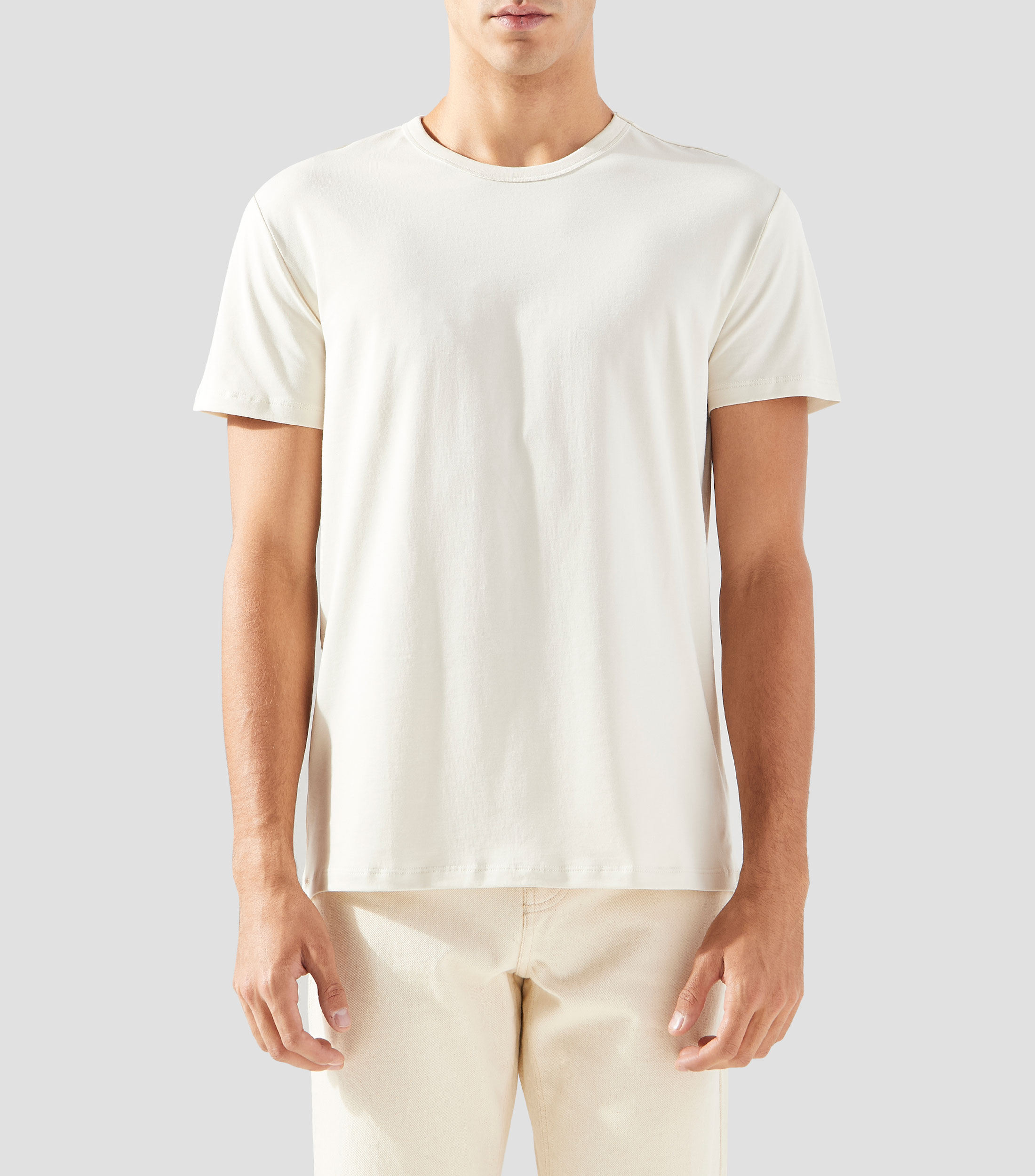 Playera cuello redondo manga corta lisa Hombre